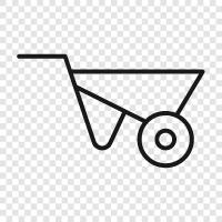 wheelbarrowing, wheelbarrow handle, wheelbarrow tires, Wheelbarrow icon svg