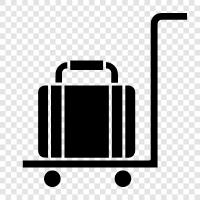 wheeled trolley, rail trolley, trolley case, trolley icon svg