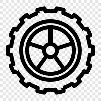 Wheels, Car, Motorcycle, Bicycle icon svg