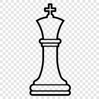 white, king, black, chess icon svg