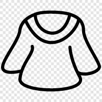 white, shirt, dress, summer icon svg