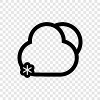 white cloud, winter cloud, snow flake, flake icon svg