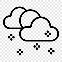 white cloud, cumulus, thunderstorm, blizzard icon svg