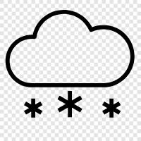 white cloud, snow, winter, clouds icon svg