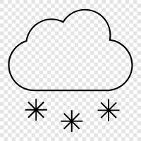 white, flakes, falling, cold icon svg