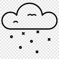 white, clouds, winter, snow cloud icon svg