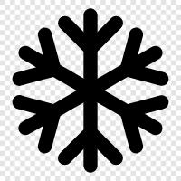 weiß, Flocken, Schneeflocken, Winter symbol