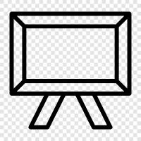 whiteboard, whiteboards, drawing board, brainstorming board icon svg