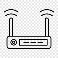 WLAN, LAN, Modem, Kabel symbol