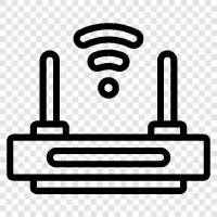 WiFi, маршрутизаторы, Интернет, широкополосные Значок svg