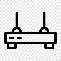 WLAN, Kabel, ADSL, DSL symbol