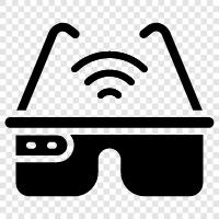 wifi enabled glasses, wifi enabled eyeglasses, wifi enabled sunglasses, wifi glasses icon svg