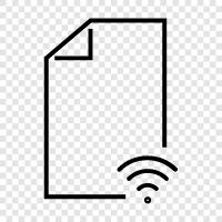 wifi file, wifi network, wifi password, wifi hotspot icon svg