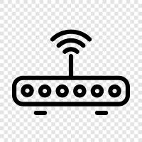 wifi, bilgisayar, teknoloji, Router ikon svg