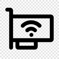 wifi, antenna, card, router icon svg