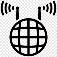 wifi internet, küresel wifi, wifi erişimi, wifi hotspots ikon svg
