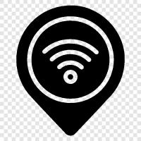 WiFi konumu, WiFi bulucu, WiFi haritası, WiFi ikon svg