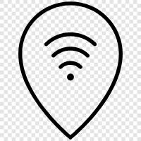 WiFi, WiFi hotspots, WiFi signals, WiFi routers icon svg