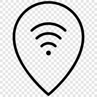 WiFi, горячих точек WiFi, сигналов WiFi, маршрутизаторов WiFi Значок svg