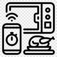 wifi microwave, digital microwave, oven microwave, microwave oven icon svg