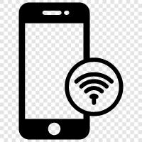 wifi on smartphones, wifi on android, wifi on apple, wifi on ip icon svg