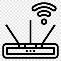 wifi router, home router, wired router, lan cable icon svg