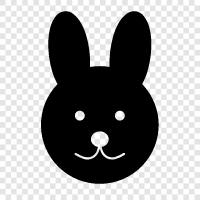 wild rabbit, bunny, hare, galloway icon svg