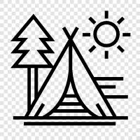 wilderness, outdoors, camping gear, outdoors camping icon svg