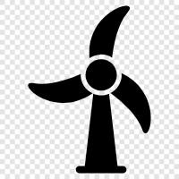 Windkraft, Windpark, Erneuerbare Energien, Grüne Energie symbol