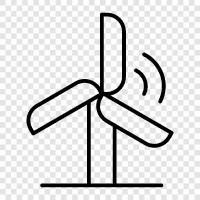 Wind Power, Renewable Energy, Green Energy, Wind Farm icon svg