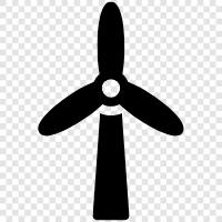 wind turbines, wind energy, wind farms, wind power plants icon svg