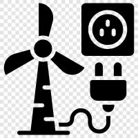 wind turbines, wind farms, renewable energy, green energy icon svg