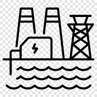 Windkraftanlagen, Windparks, Windenergie, erneuerbare Energien symbol