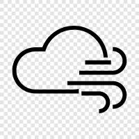 wind, clouds, weather, storm icon svg