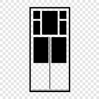 window frames, window treatments, window cleaning, window coverings icon svg