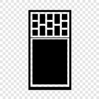 window panes, window blinds, window treatments, window screens icon svg