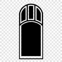 window panes, window treatments, window coverings, window curtains icon svg