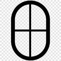 Fensterfenster, Fensterscheiben, Fensterbehandlungen, Fensterrollos symbol