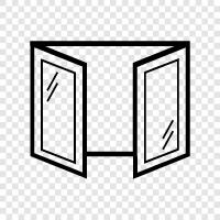 windows, open, close, shut icon svg