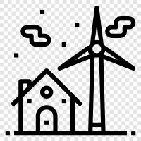 Windpower, Turbines, Renewable Energy, Energy icon svg