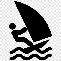 windsurfing, sailing, sailing equipment, sailing lessons icon svg