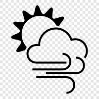 windy conditions, windy days, gusty winds, severe winds icon svg