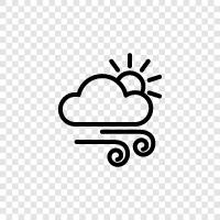 windy day, windy city, windy conditions, windy night icon svg