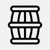 wine barrels, wine storage, wine aging, wine storage containers icon svg