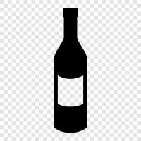 wine bottle, wine, red, red wine bottle icon svg