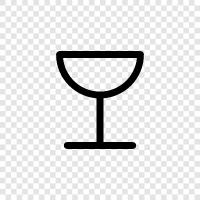 Weintrinken, Weingläser, Weinbecher, Weinzubehör symbol