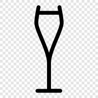 wine glass, wine goblet, wine flute, white wine glass icon svg