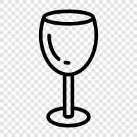 Şarap bardakları, şarap kadehleri, şarap şişeleri ikon svg