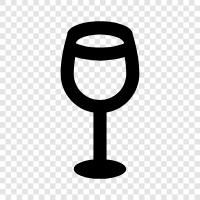 винные очки, бесстволый винный бокал, винный куб, винный флеш Значок svg