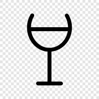 wine glassware, wine goblet, wine flute, wine car icon svg